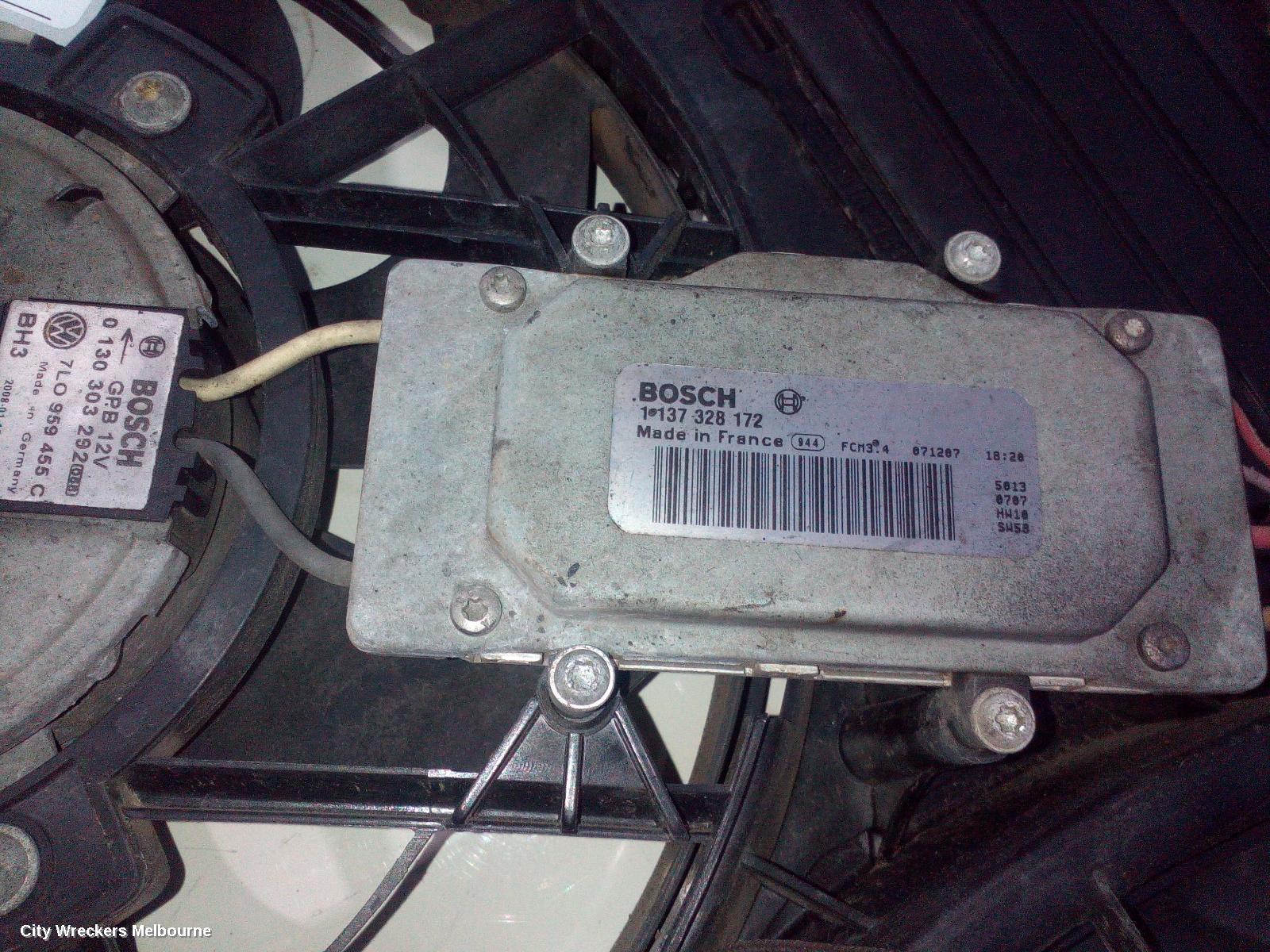 AUDI Q7 FAN, DUAL FAN ASSY, 3.0, DIESEL, 4L, 09/2006 - 08/2015