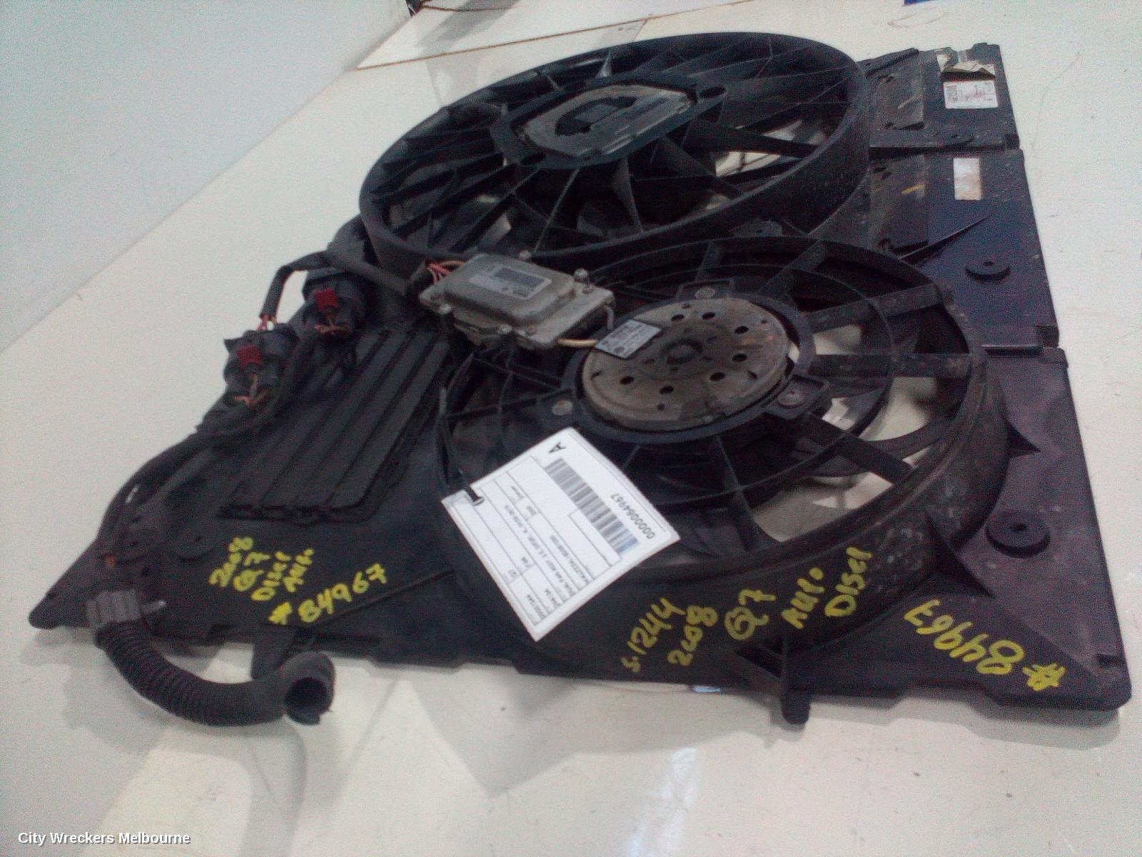 AUDI Q7 FAN, DUAL FAN ASSY, 3.0, DIESEL, 4L, 09/2006 - 08/2015