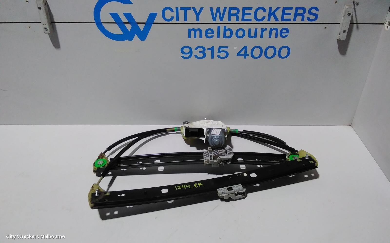 AUDI Q7 RIGHT REAR WND REG/MOTOR, 4L, 09/2006 - 08/2015