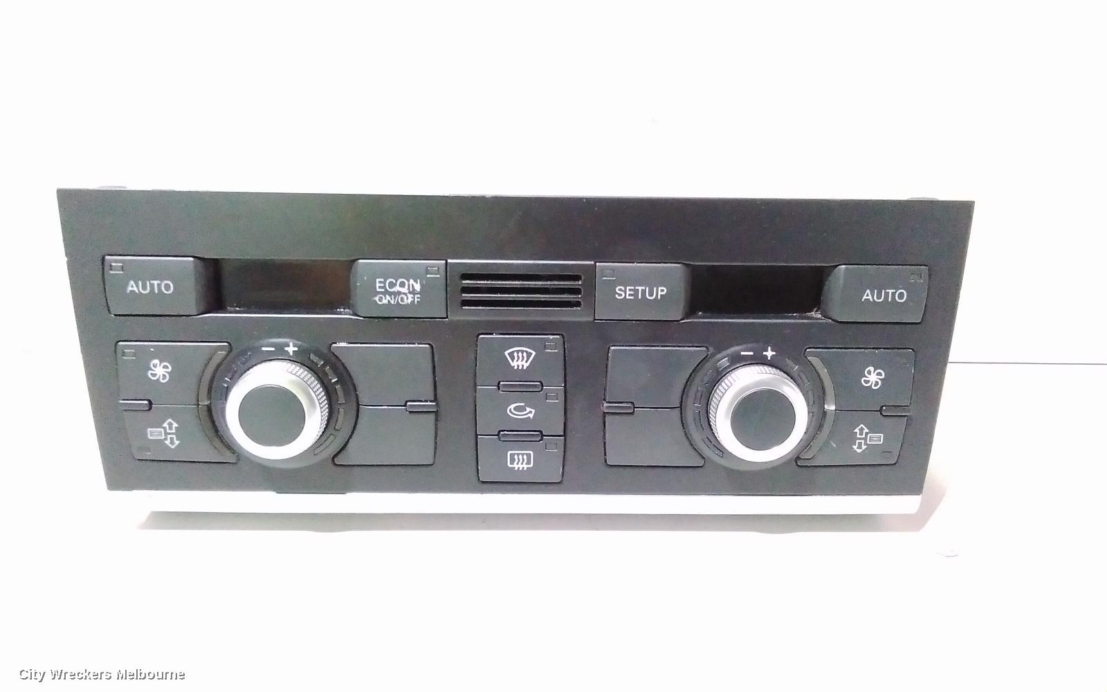 AUDI Q7 HEATER/AC CONTROLS, SETUP BUTTON, W/ SEAT WARMER, 09/2006 - 08/2015