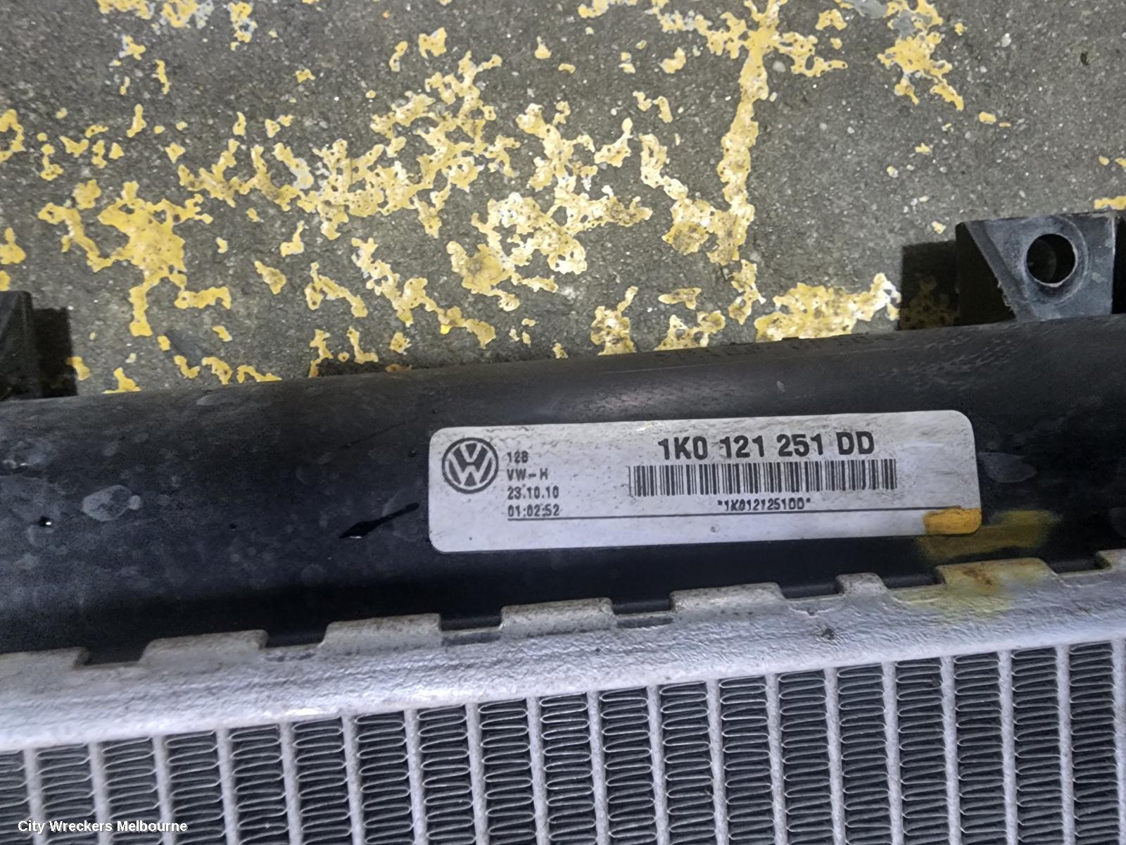 VOLKSWAGEN CADDY RADIATOR, AUTO, 1.6, TURBO DIESEL, 2K, 12/2010 - 11/2015