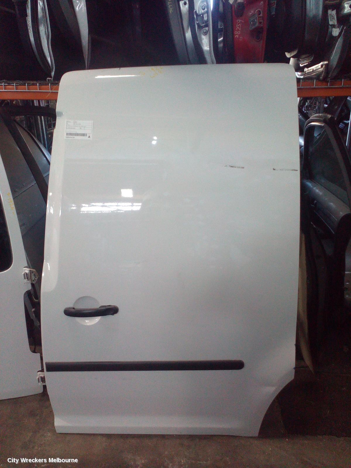 VOLKSWAGEN CADDY LEFT REAR DOOR/SLIDING, 2K, SWB VAN, W/O WINDOW TYPE, 12/2004 - 06/2015