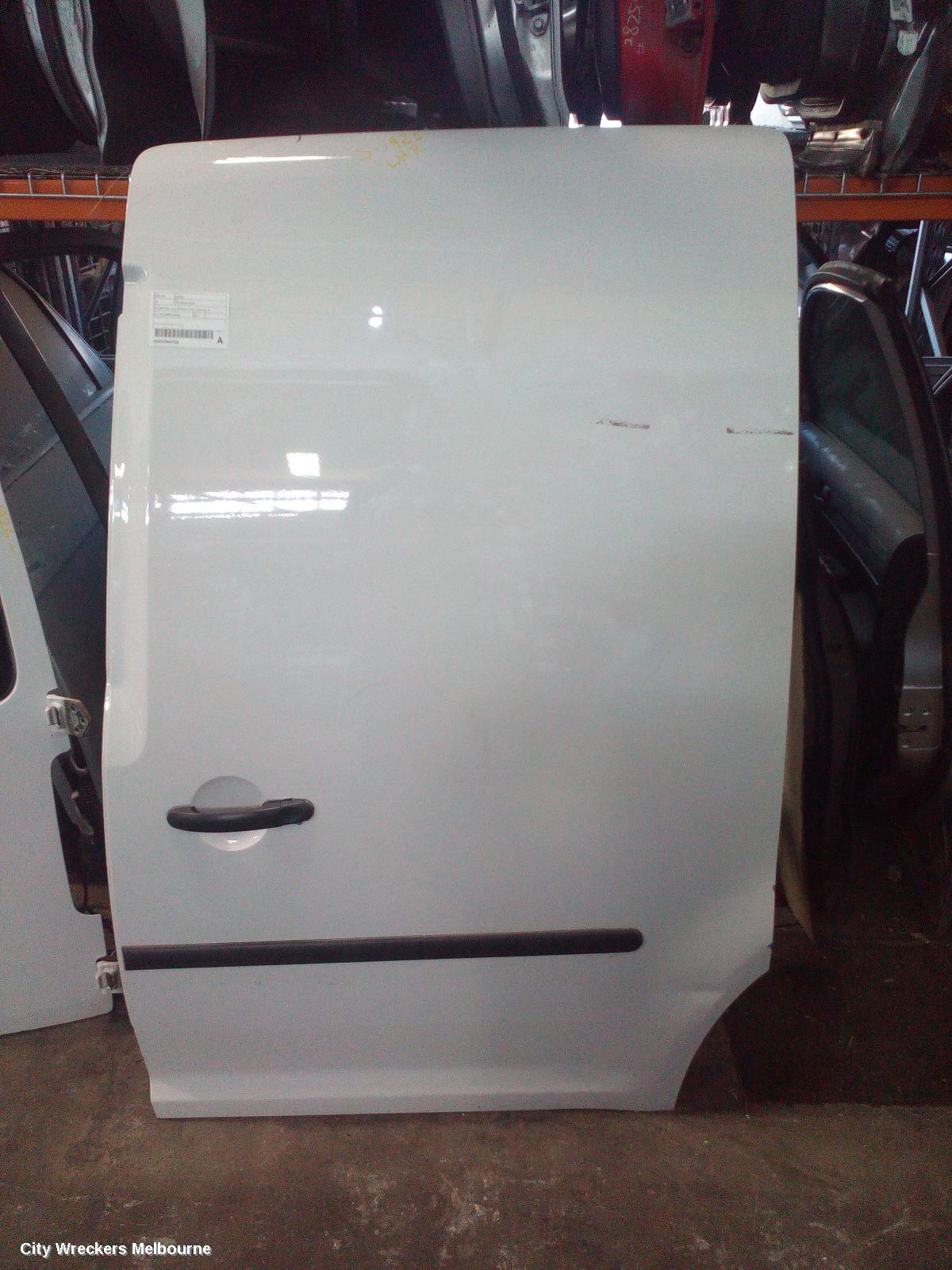 VOLKSWAGEN CADDY LEFT REAR DOOR/SLIDING, 2K, SWB VAN, W/O WINDOW TYPE, 12/2004 - 06/2015