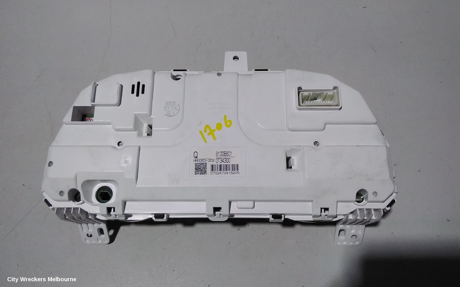 PEUGEOT 4008 INSTRUMENT CLUSTER, INSTRUMENT CLUSTER, 06/2012 - 12/2017