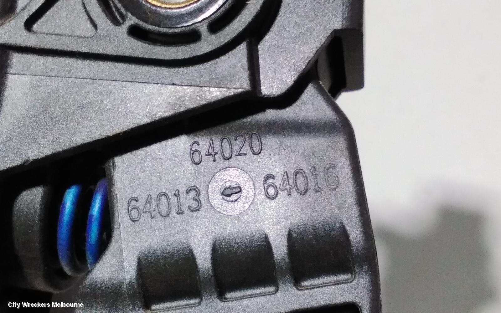 PEUGEOT 4008 PEDAL ASSEMBLY, 05/2012 - 12/2017