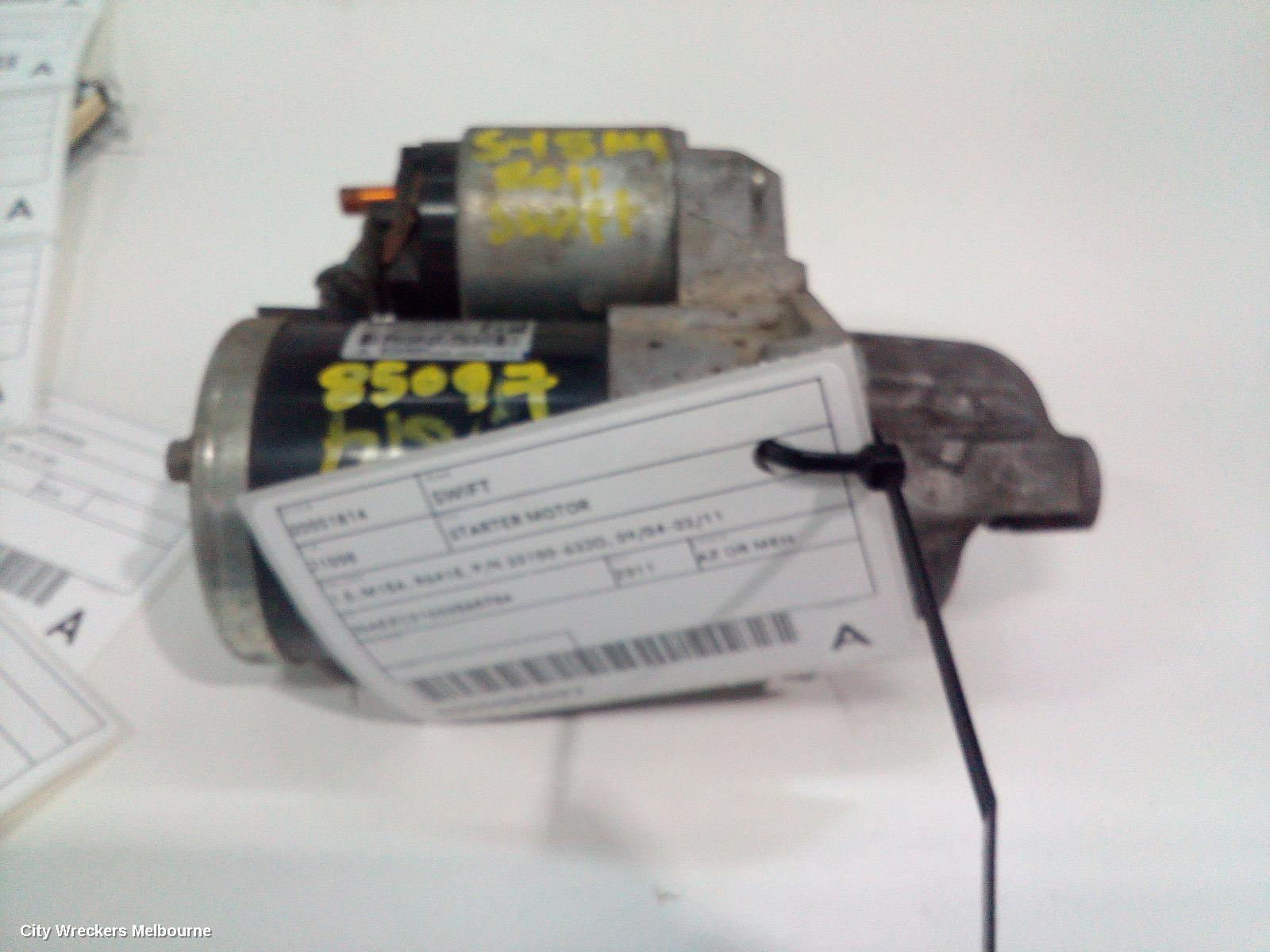 SUZUKI SWIFT STARTER, 1.5, M15A, RS415, P/N 33100-63JO, 09/2004 - 02/2011