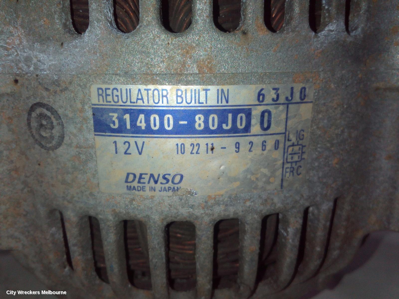 SUZUKI SWIFT ALTERNATOR, 1.5, RS415, P/N 31400-63J00, 4 PIN SQUARE PLUG TYPE, 10/2006 - 02/2011