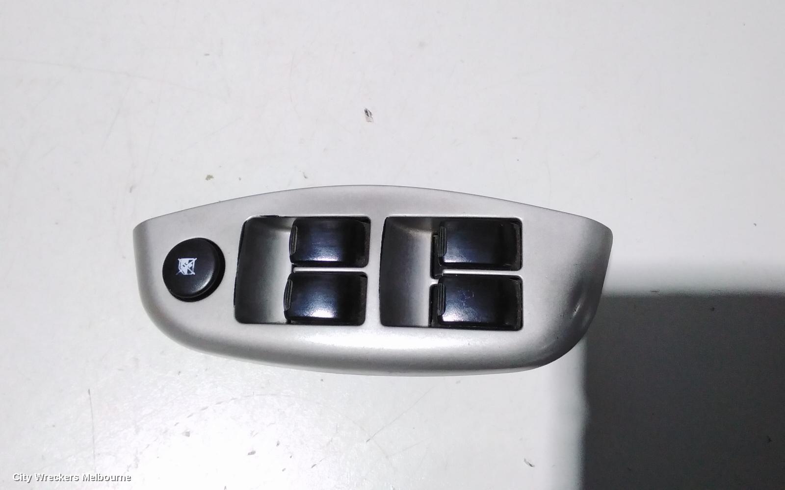 HONDA JAZZ PWR DR WIND SWITCH, RH FRONT (MASTER SWTICH), GE, NON CENTRAL LOCK BUTTON TYPE, 08/2008 - 03/2011