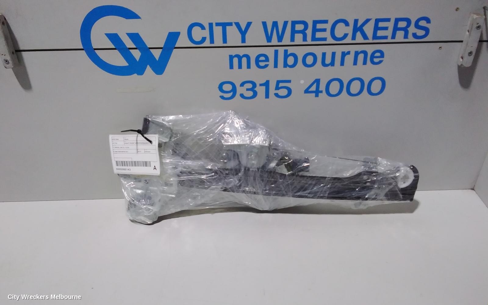 HOLDEN TRAX RIGHT FRONT WINDOW REG/MOTOR, TJ SERIES, 08/2013 - 12/2020