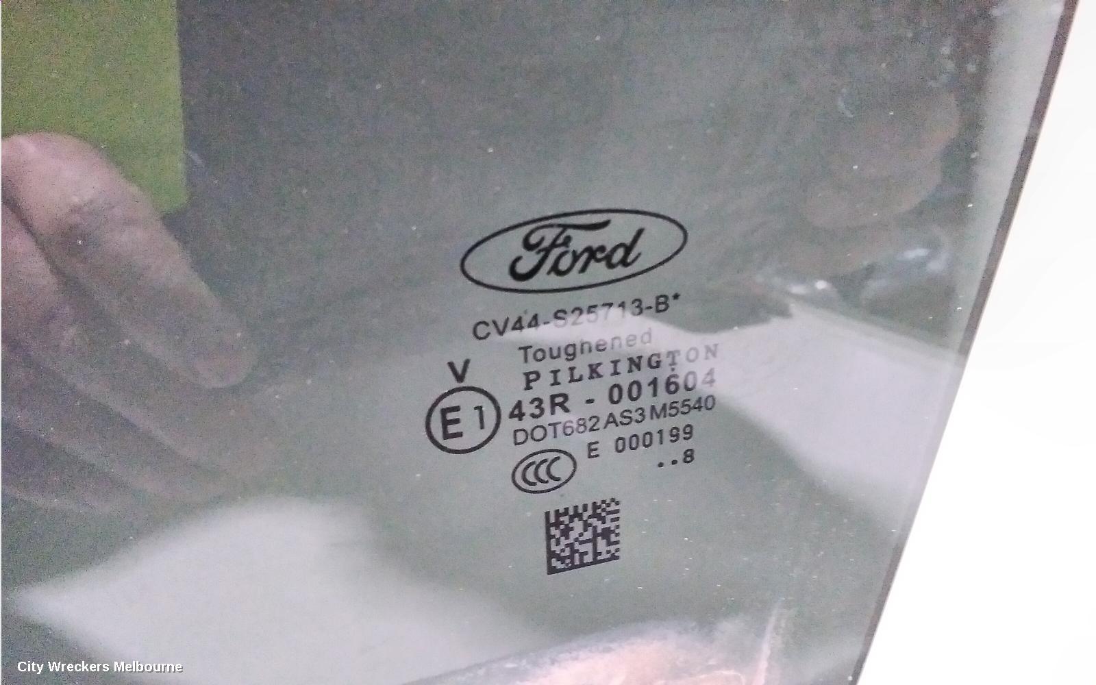 FORD ESCAPE LEFT REAR DOOR WINDOW, ZG, STANDARD TINT TYPE, 09/2016 - 05/2020