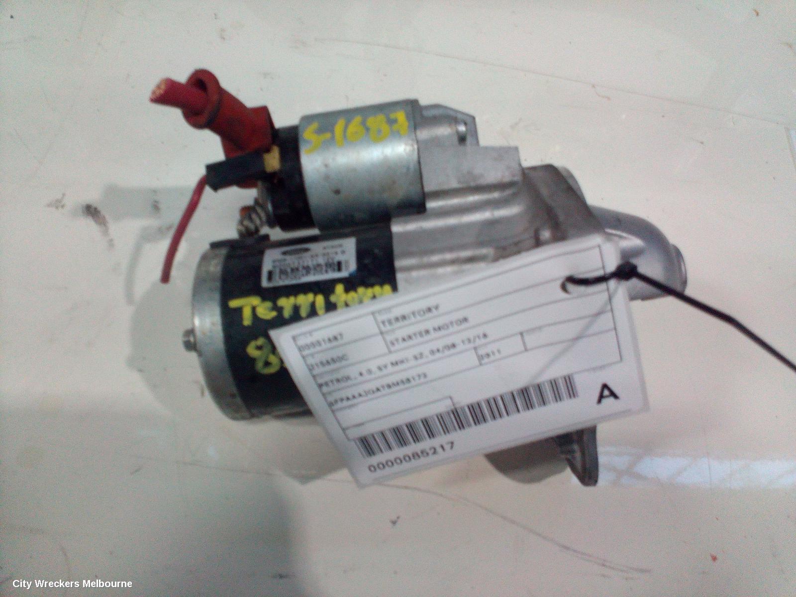FORD TERRITORY STARTER, PETROL, 4.0, SY MKI-SZ, 04/2008 - 12/2016