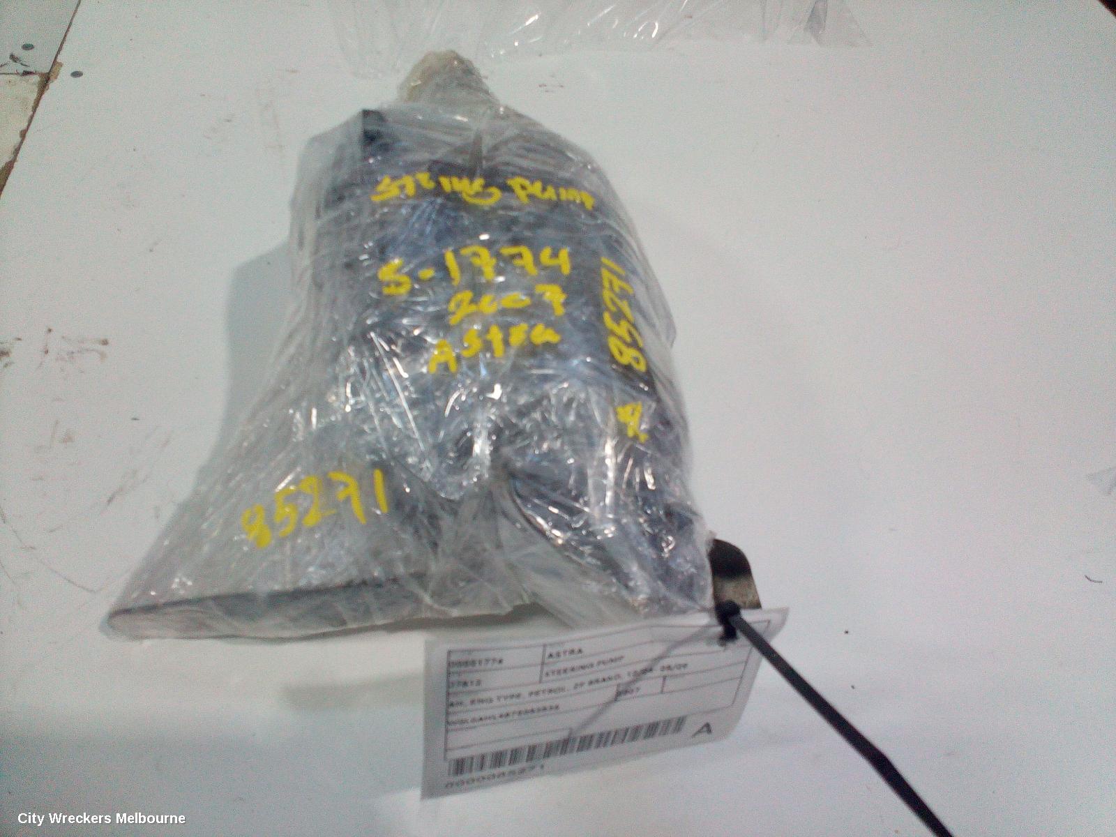 HOLDEN ASTRA STEERING PUMP, TS, TRW BRAND, PUMP-SCREW ON CAP TYPE, 09/1998 ONWARDS