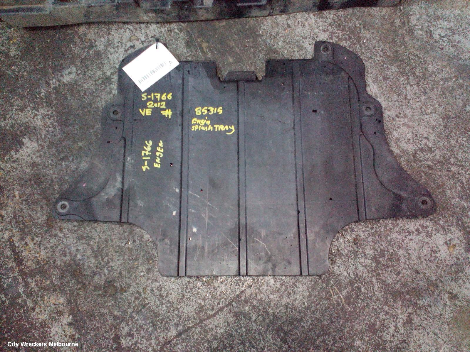 HOLDEN COMMODORE LOWER ENGINE SPLASH TRAY, VE, REAR ENGINE UNDERCOVER, 08/2006 - 05/2013