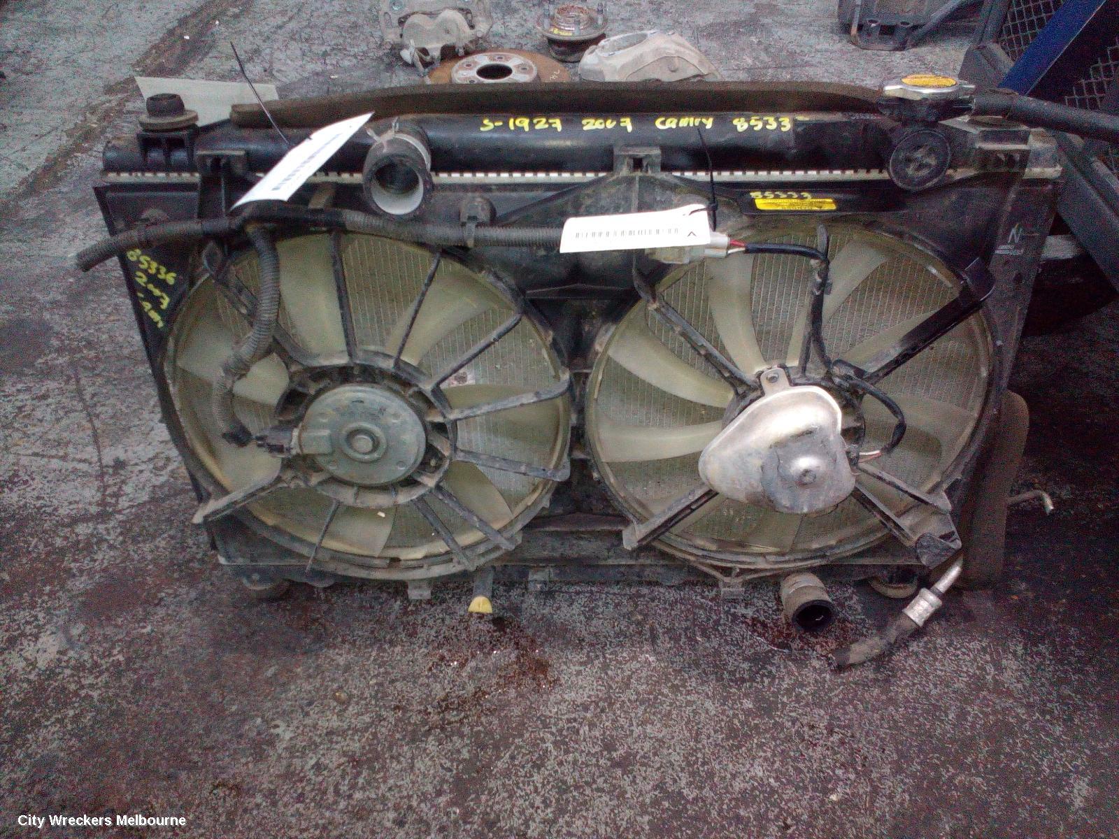TOYOTA CAMRY FAN, DUAL FAN ASSY, 2.4, ACV40, SHROUD AND FANS, 06/2006 - 11/2011