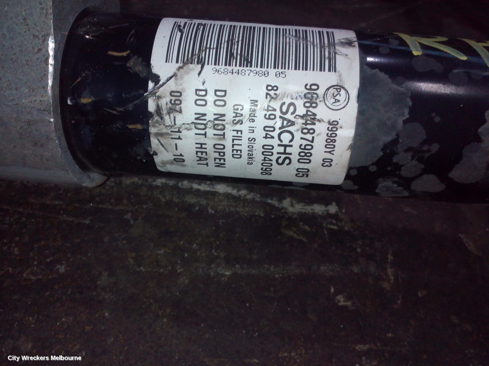 PEUGEOT PARTNER RIGHT FRONT STRUT, VAN 09/2008 - 01/2015