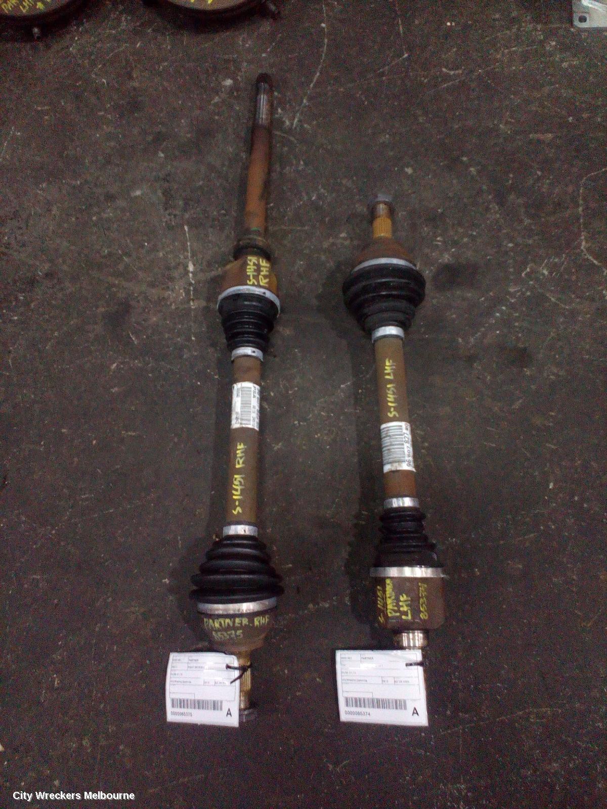 PEUGEOT PARTNER LEFT DRIVESHAFT, 09/2008 - 01/2015