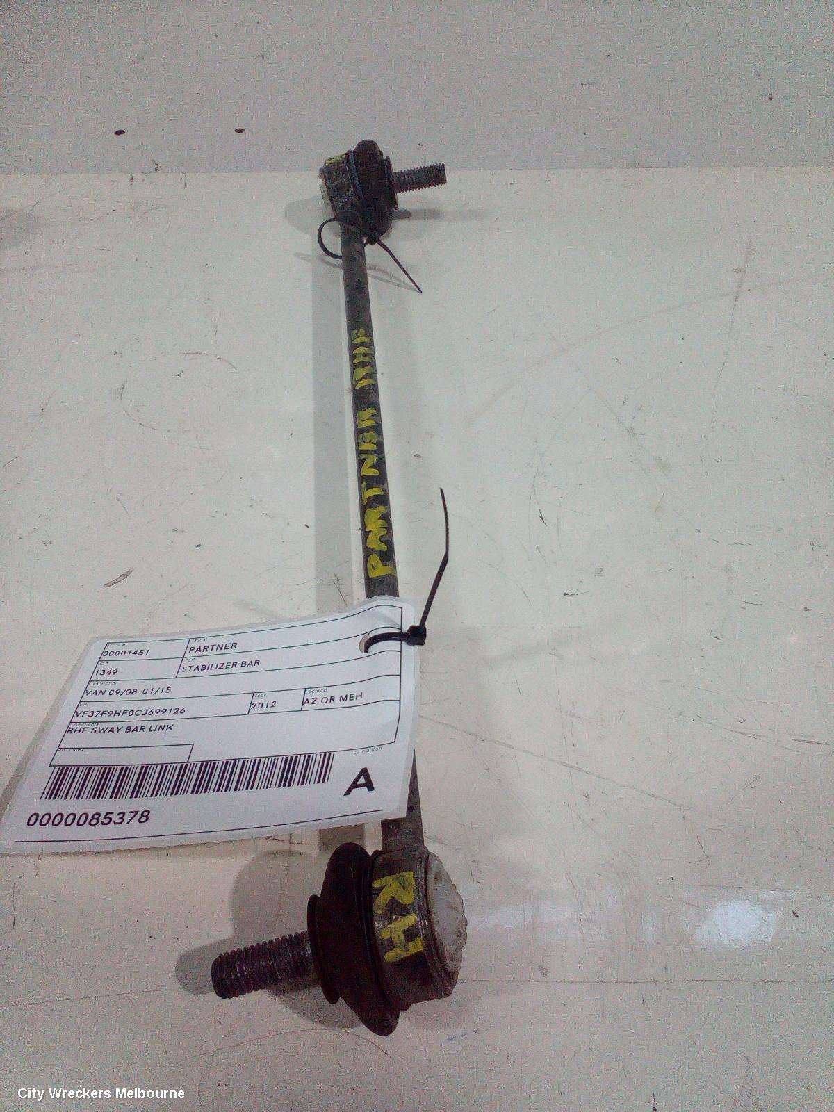 PEUGEOT PARTNER STABILISER BAR, VAN 09/2008 - 01/2015