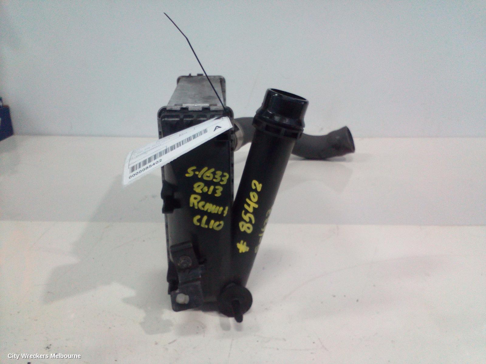 RENAULT CLIO INTERCOOLER, 1.2, H5F, X98, 09/2013 - 10/2019