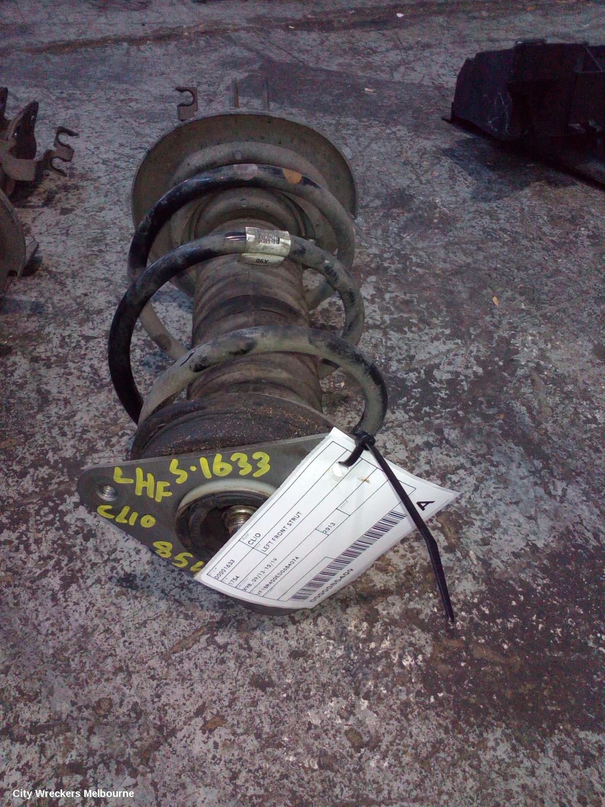 RENAULT CLIO LEFT FRONT STRUT, X98, NON RS TYPE, 09/2013 - 10/2019