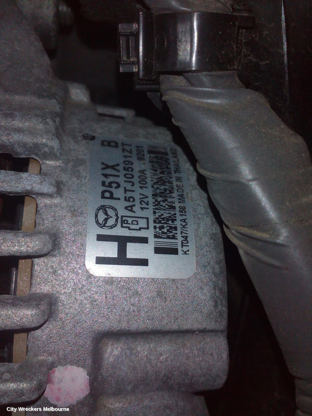 MAZDA 2 ALTERNATOR, PETROL, 1.5, SKYACTIV-G, 100AMP, DJ/DL, 09/2014 - 10/2019
