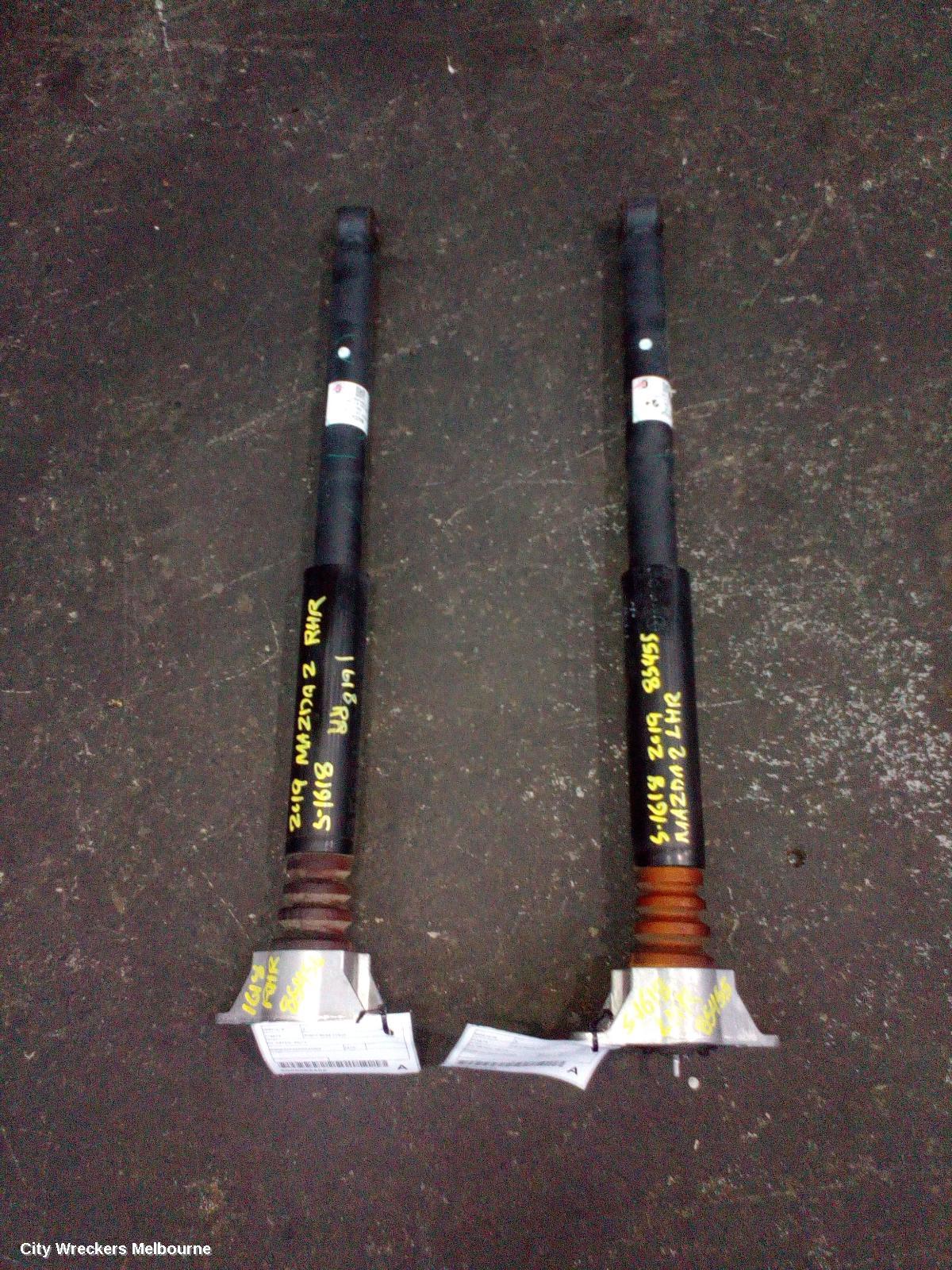 MAZDA 2 LEFT REAR STRUT, DJ, HATCH, 09/2014 ONWARDS
