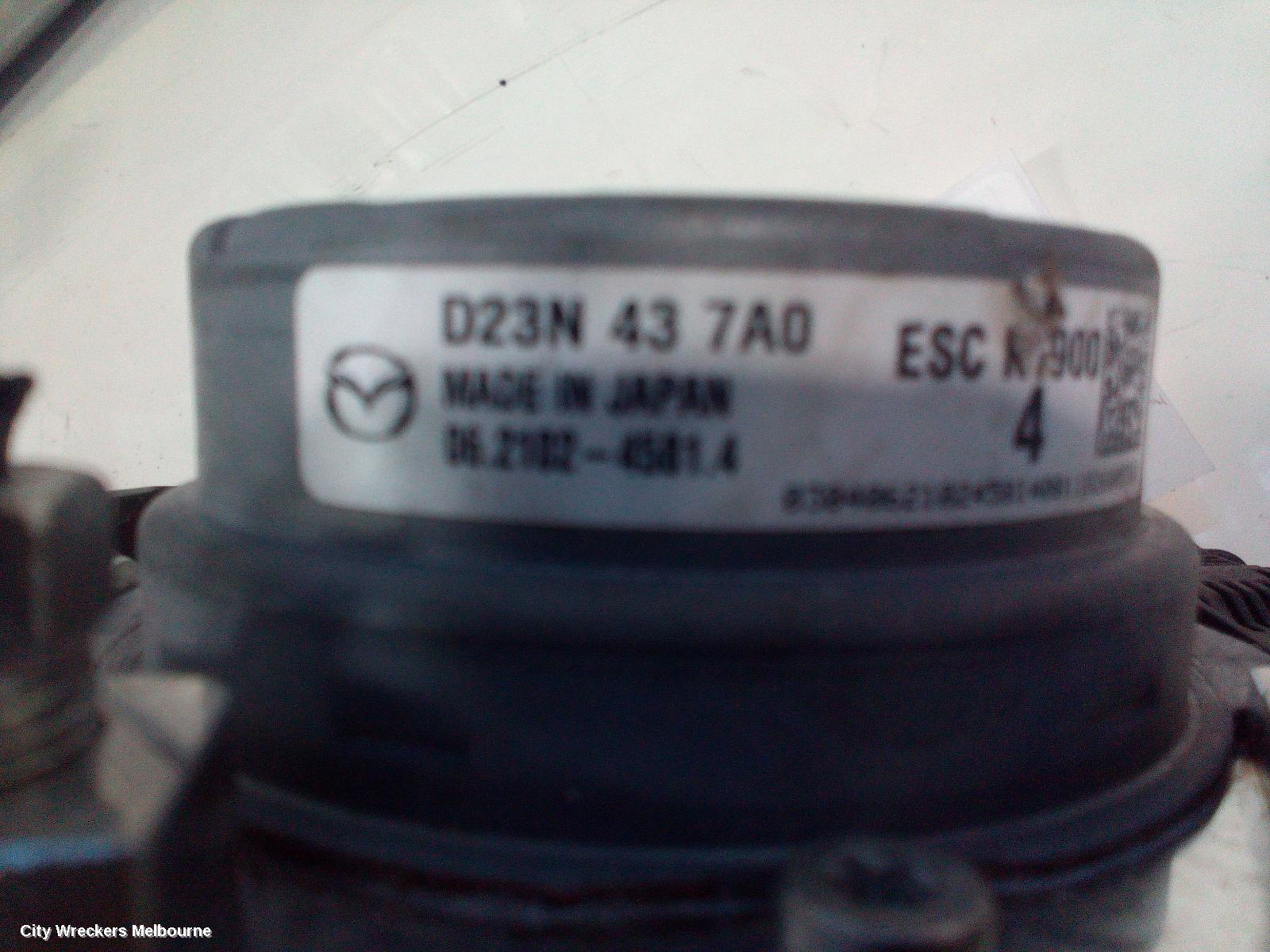 MAZDA 2 ABS PUMP/MODULATOR, DJ/DL, P/N D23N437A0, 09/2014 ONWARDS