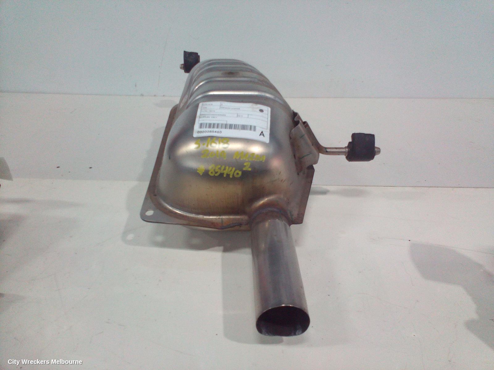 MAZDA 2 EXHAUST SYSTEM, DJ/DL, 10/2014 ONWARDS