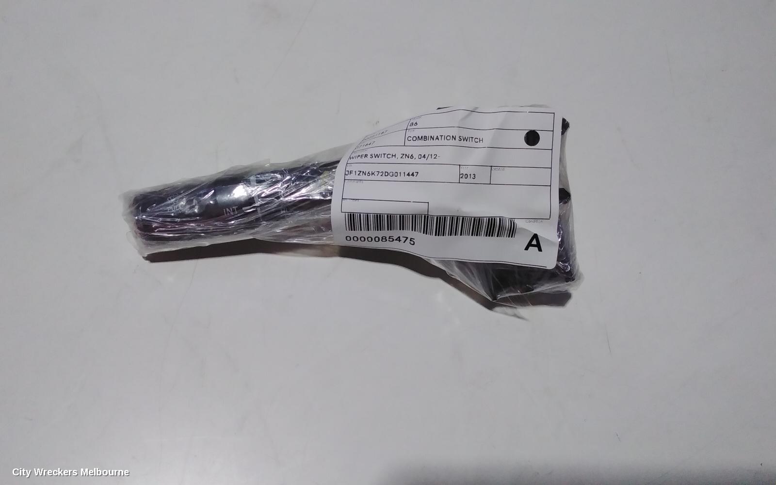 TOYOTA 86 COMBINATION SWITCH, WIPER SWITCH, ZN6, 04/2012 - 09/2021