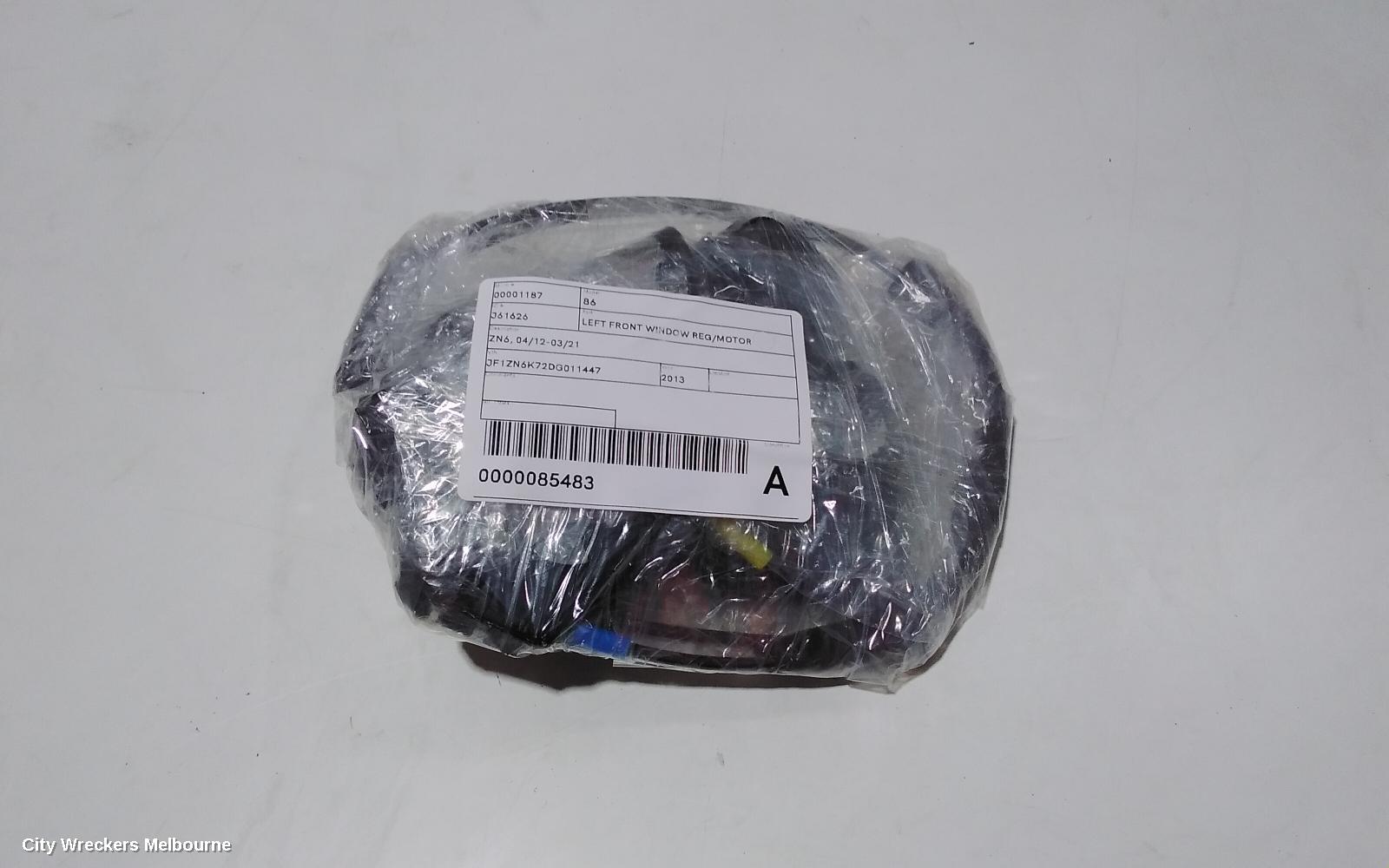 TOYOTA 86 DOOR/BOOT/GATE LOCK, LEFT FRONT DOOR LOCK, ZN6, 04/2012 - 09/2021