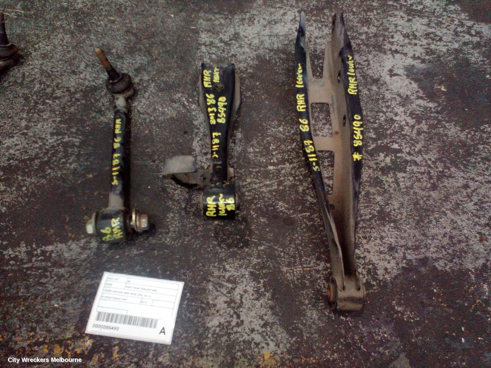 TOYOTA 86 RIGHT REAR TRAILING ARM, LOWER CONTROL ARM-REAR, ZN6, 04/2012 ONWARDS