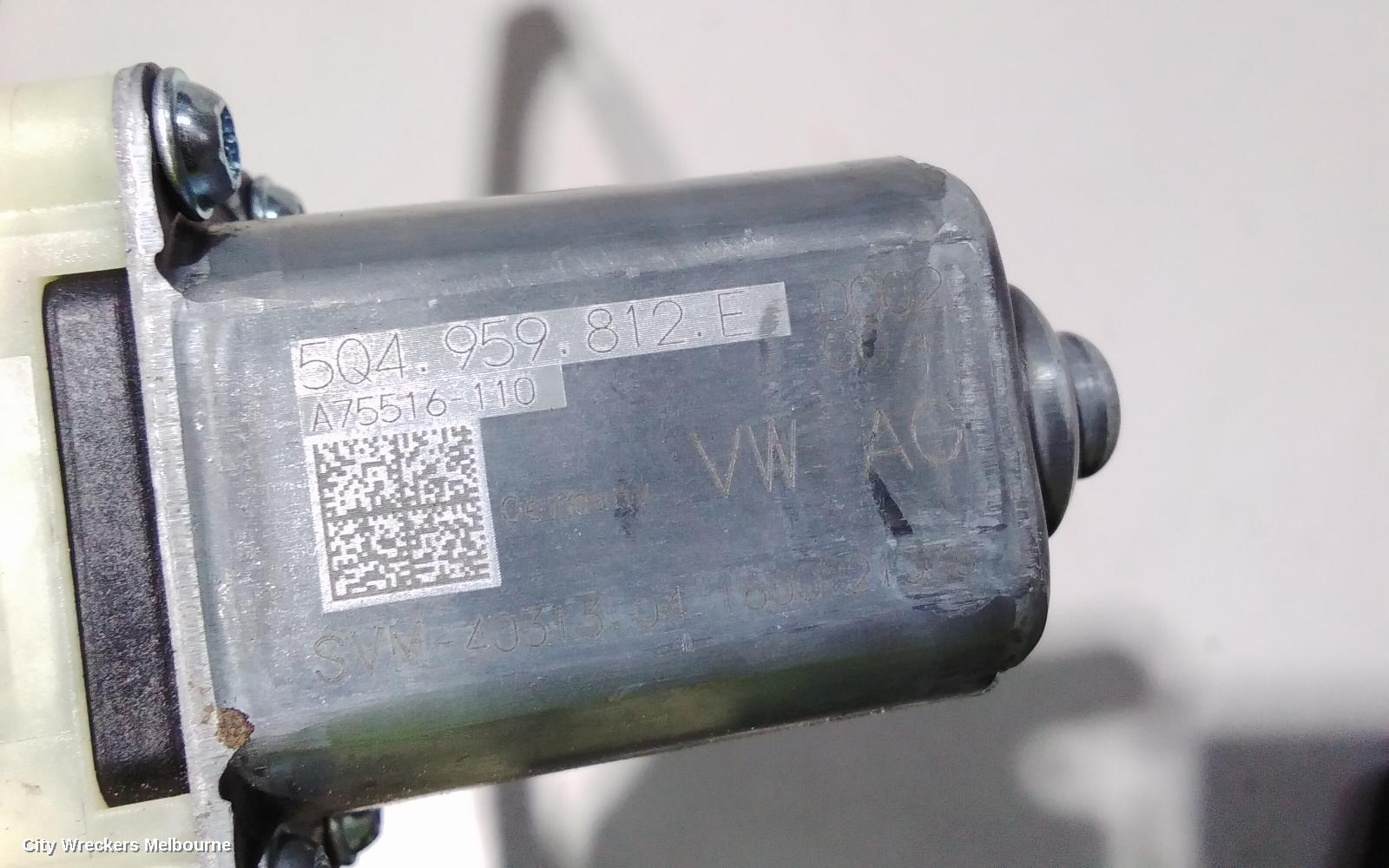 VOLKSWAGEN PASSAT LEFT REAR WND REG/MOTOR, DOOR REG ASSY (REG AND MOTOR), B8/MK7, 06/2015 ONWARDS