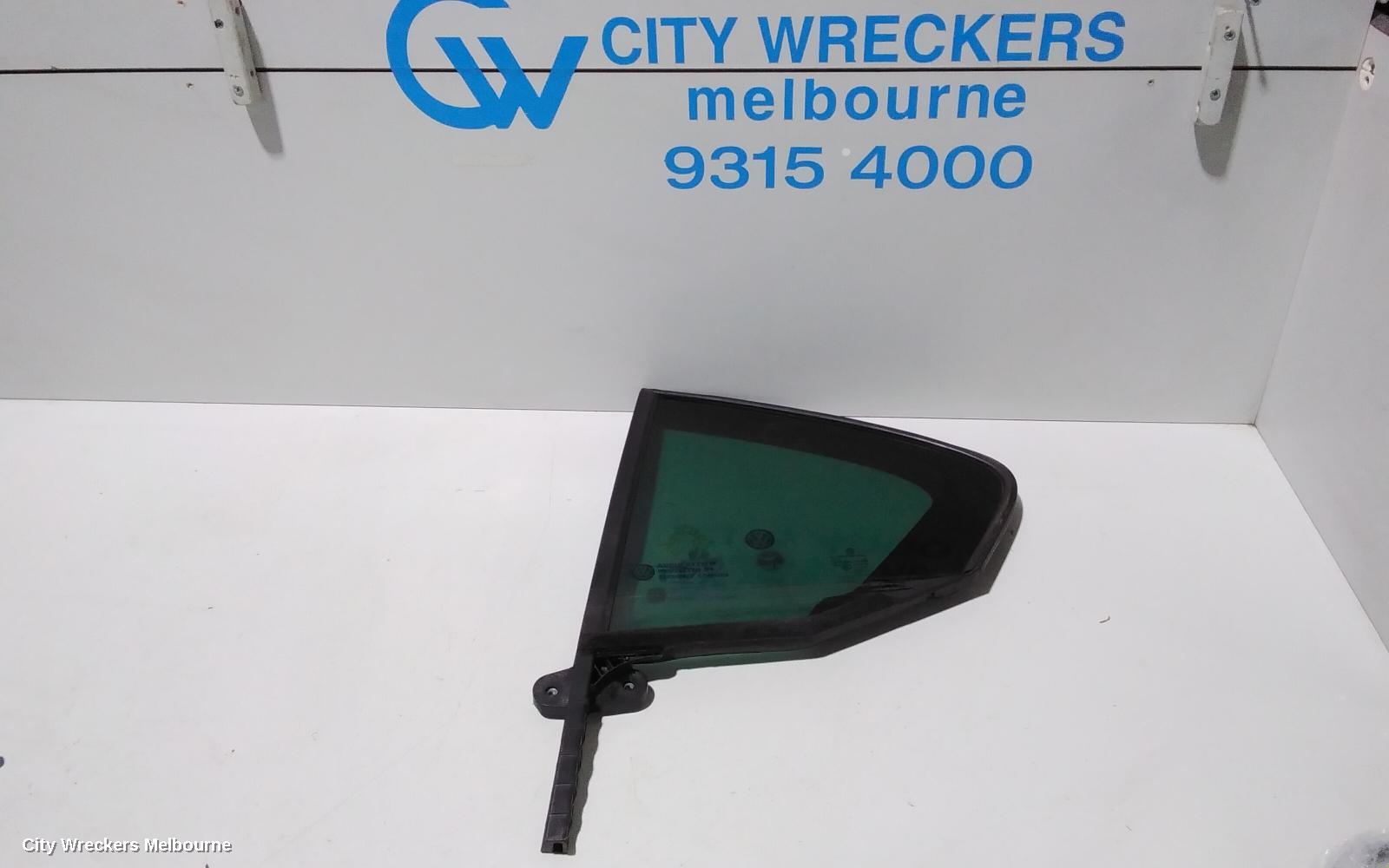 VOLKSWAGEN PASSAT LEFT REAR 1/4 DOOR GLASS, B8/MK7, 06/2015 - 05/2023