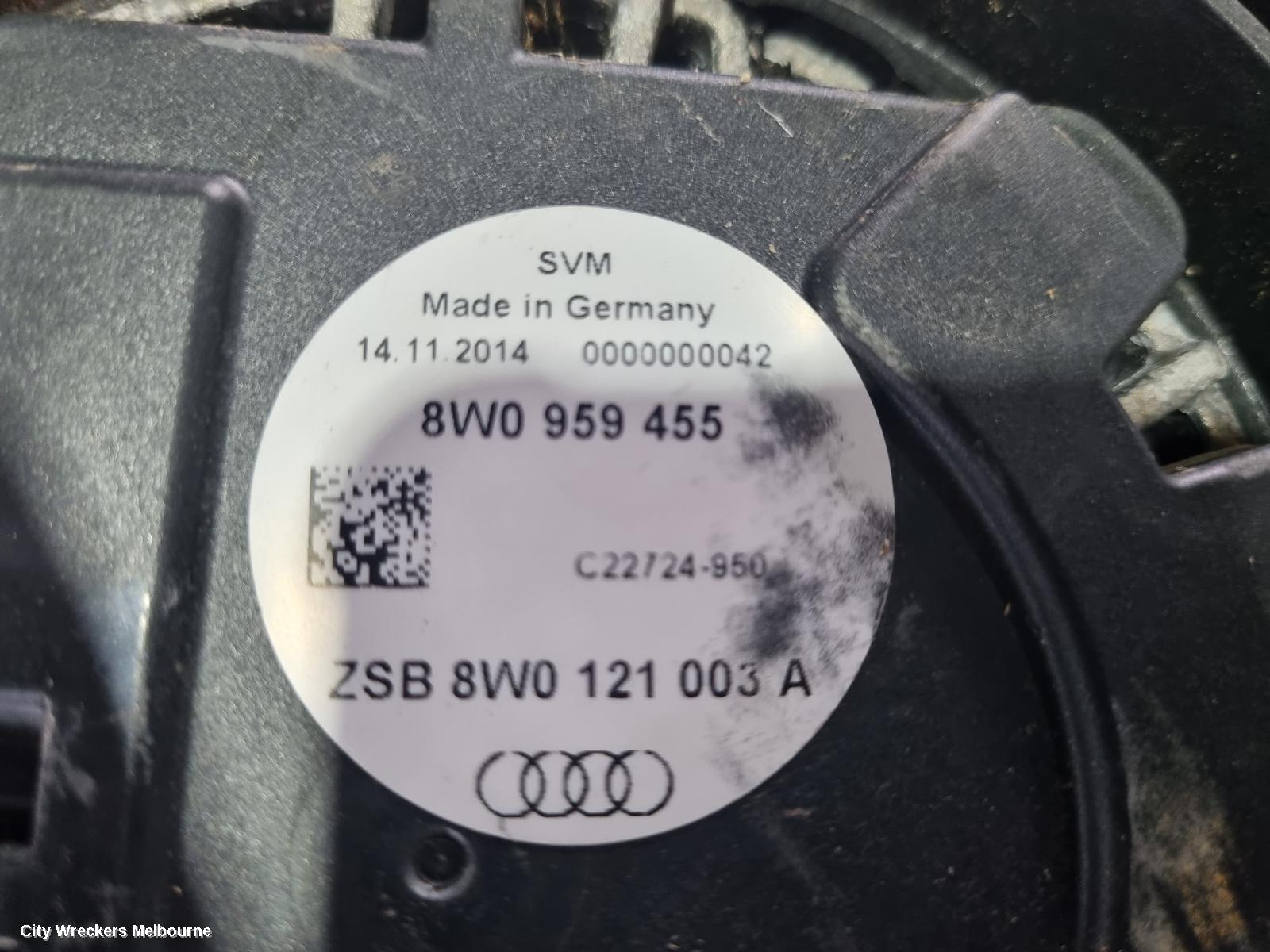 AUDI A4 FAN, RADIATOR FAN, B9 8W, 10/2015 ONWARDS
