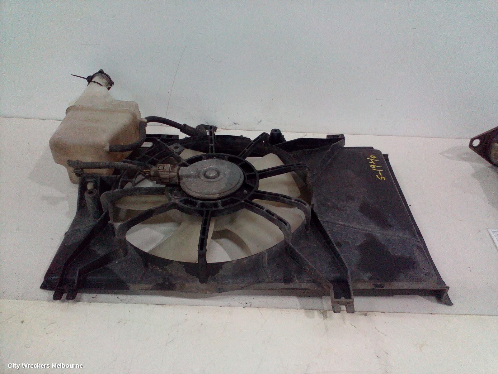 MAZDA 2 FAN, SINGLE FAN ASSY, 1.5, ZY, DE SERIES, 09/2007 - 09/2014