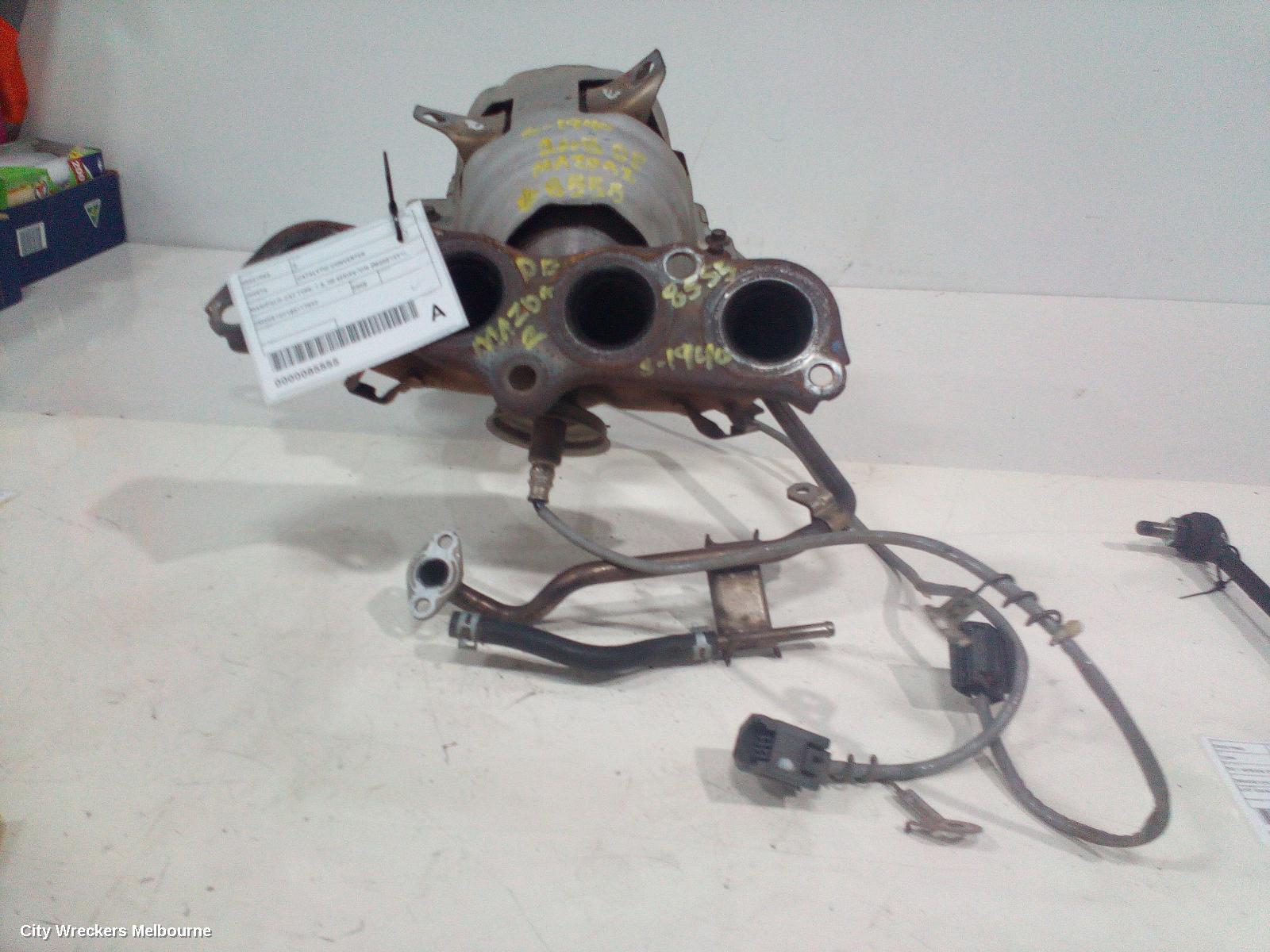 MAZDA 2 CATALYTIC CONVERTER, MANIFOLD-CAT TYPE, 1.5, DE SERIES (VIN JM0DE10Y1), 09/2007 - 04/2010