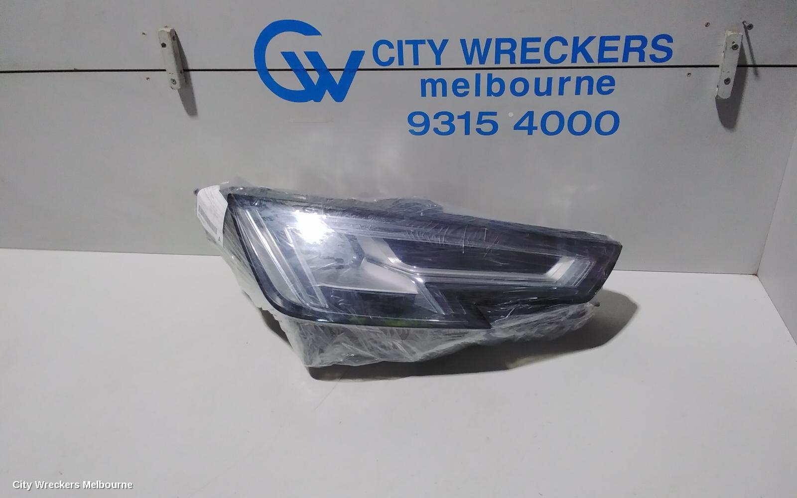 AUDI A4 RIGHT HEADLAMP, B9 8W, LED, NON ADAPTATIVE TYPE, 10/2015 - 11/2020
