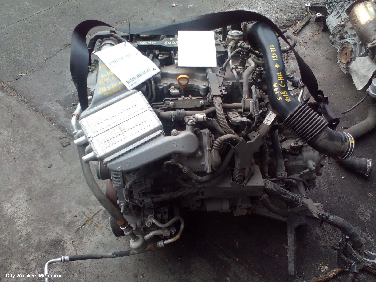 TOYOTA C-HR ENGINE, PETROL, 1.2, 8NR-FTS, TURBO, GEN 1, 12/2016 ONWARDS