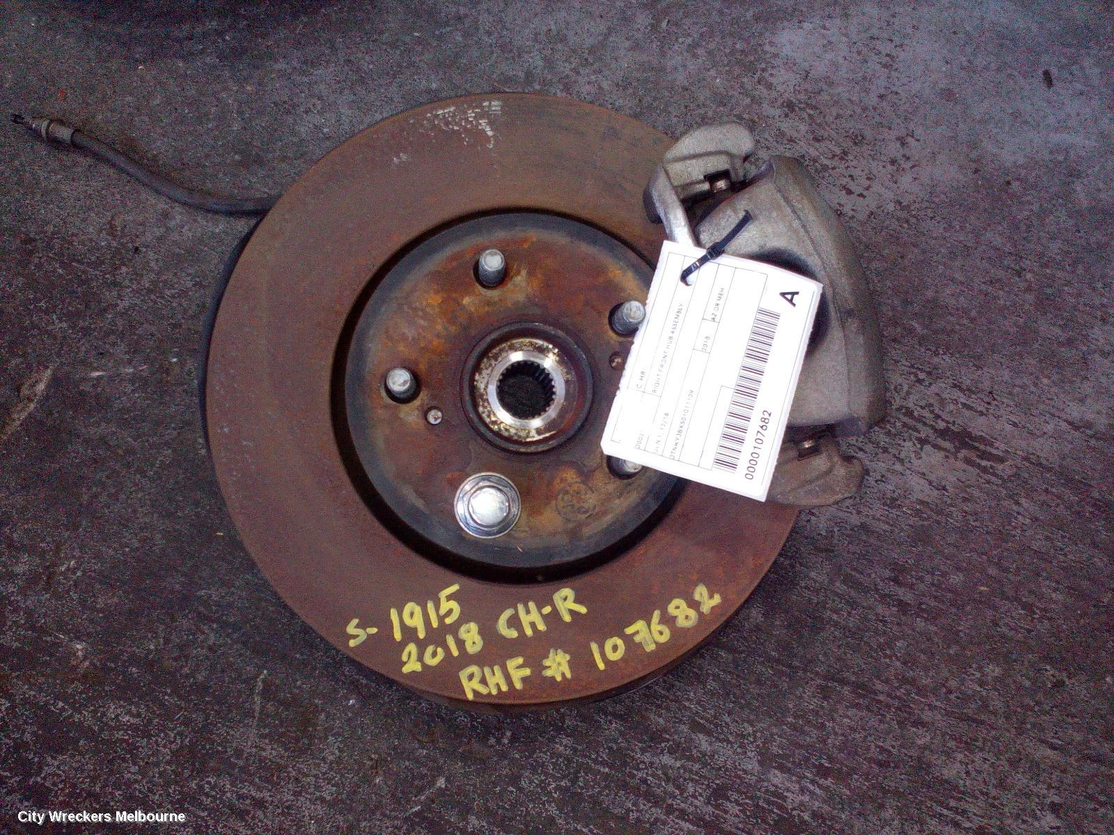 TOYOTA C-HR RIGHT FRONT HUB ASSEMBLY, GEN 1, 12/2016 - 09/2023