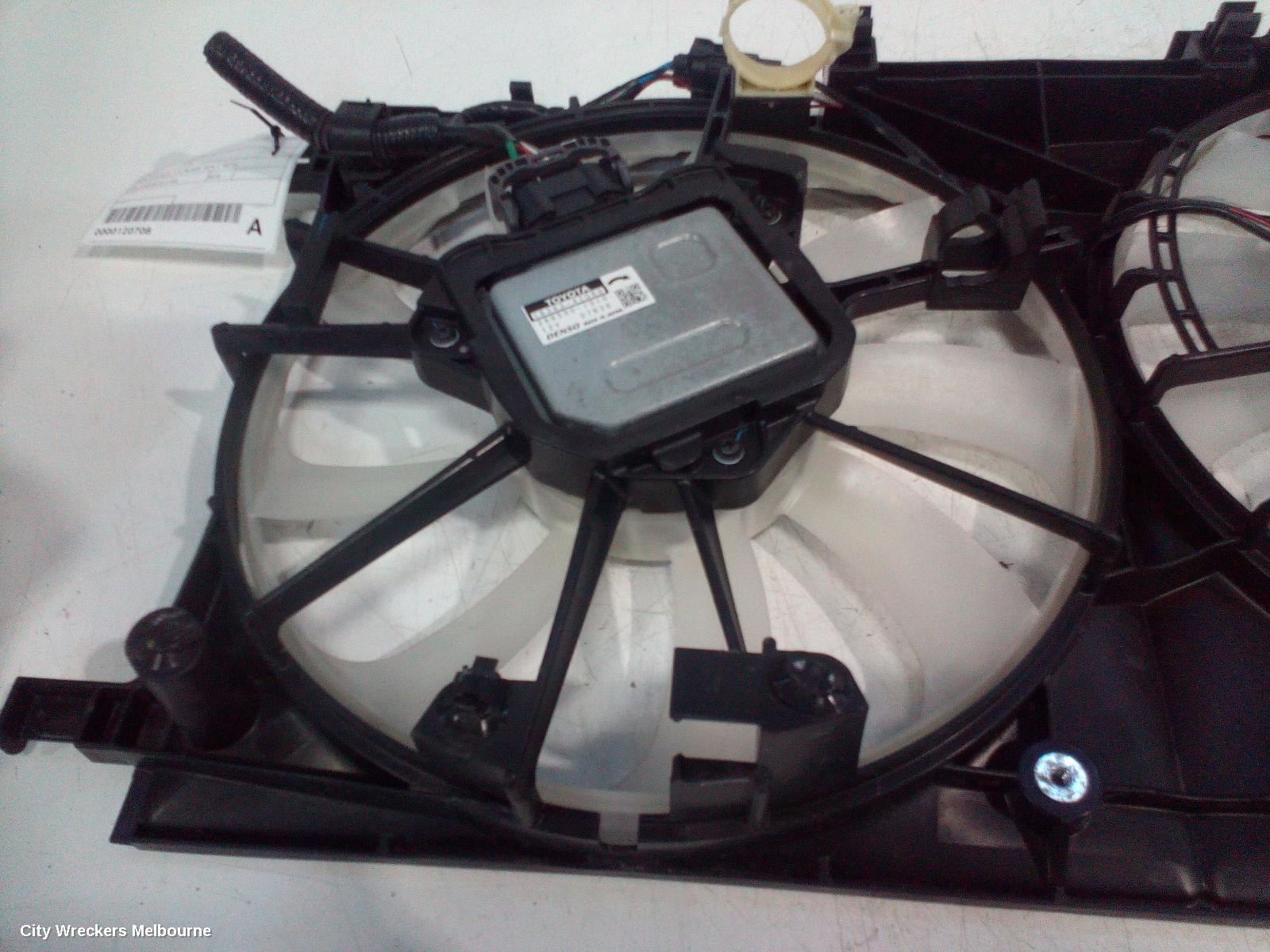 TOYOTA C-HR FAN, DUAL FAN ASSY, 1.2, PETROL, GEN 1, 12/2016 ONWARDS