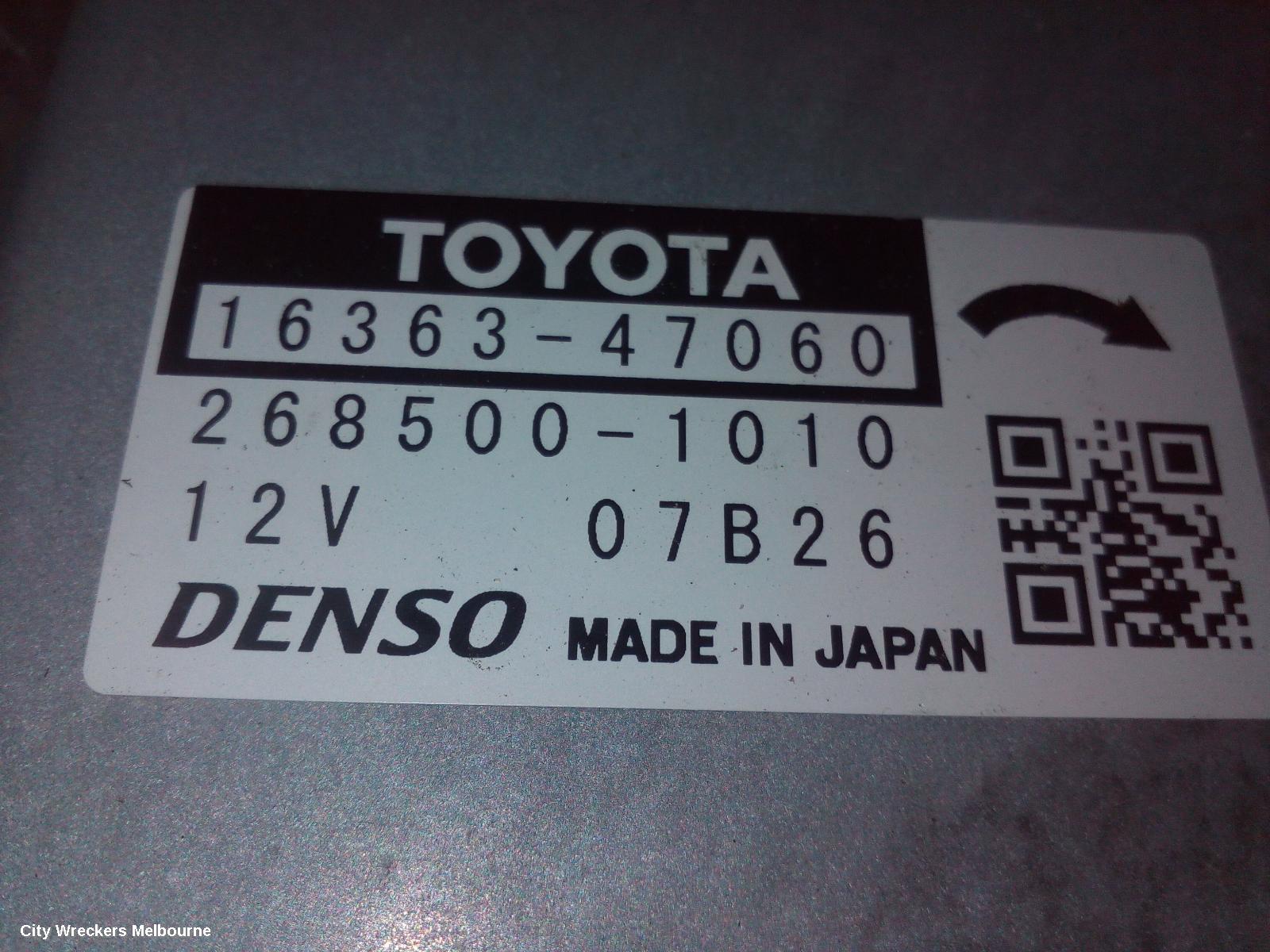 TOYOTA C-HR FAN, DUAL FAN ASSY, 1.2, PETROL, GEN 1, 12/2016 ONWARDS