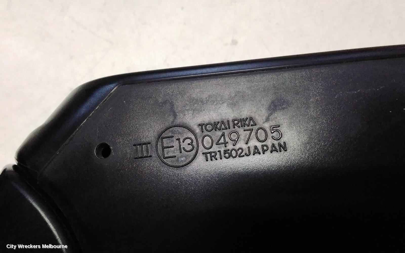 TOYOTA C-HR RIGHT DOOR MIRROR, W/ CAMERA TYPE, COLOUR CODED, GEN 1, 12/2016 ONWARDS