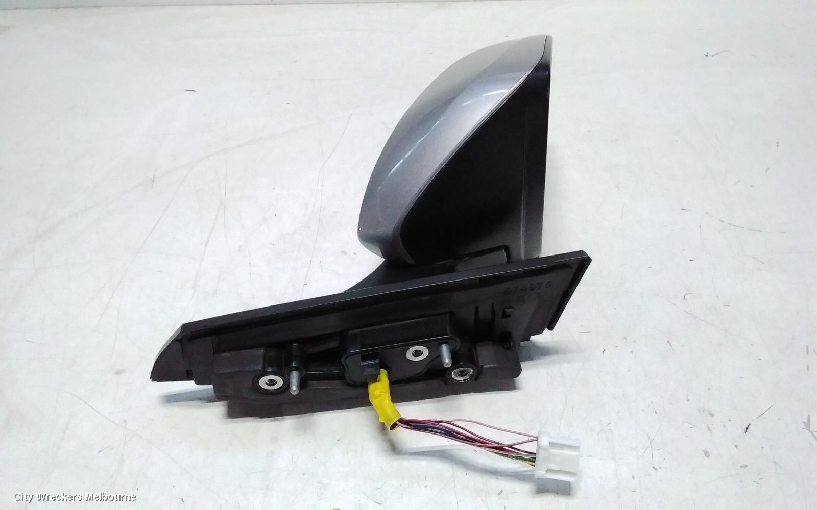 TOYOTA C-HR RIGHT DOOR MIRROR, W/ CAMERA TYPE, COLOUR CODED, GEN 1, 12/2016 ONWARDS