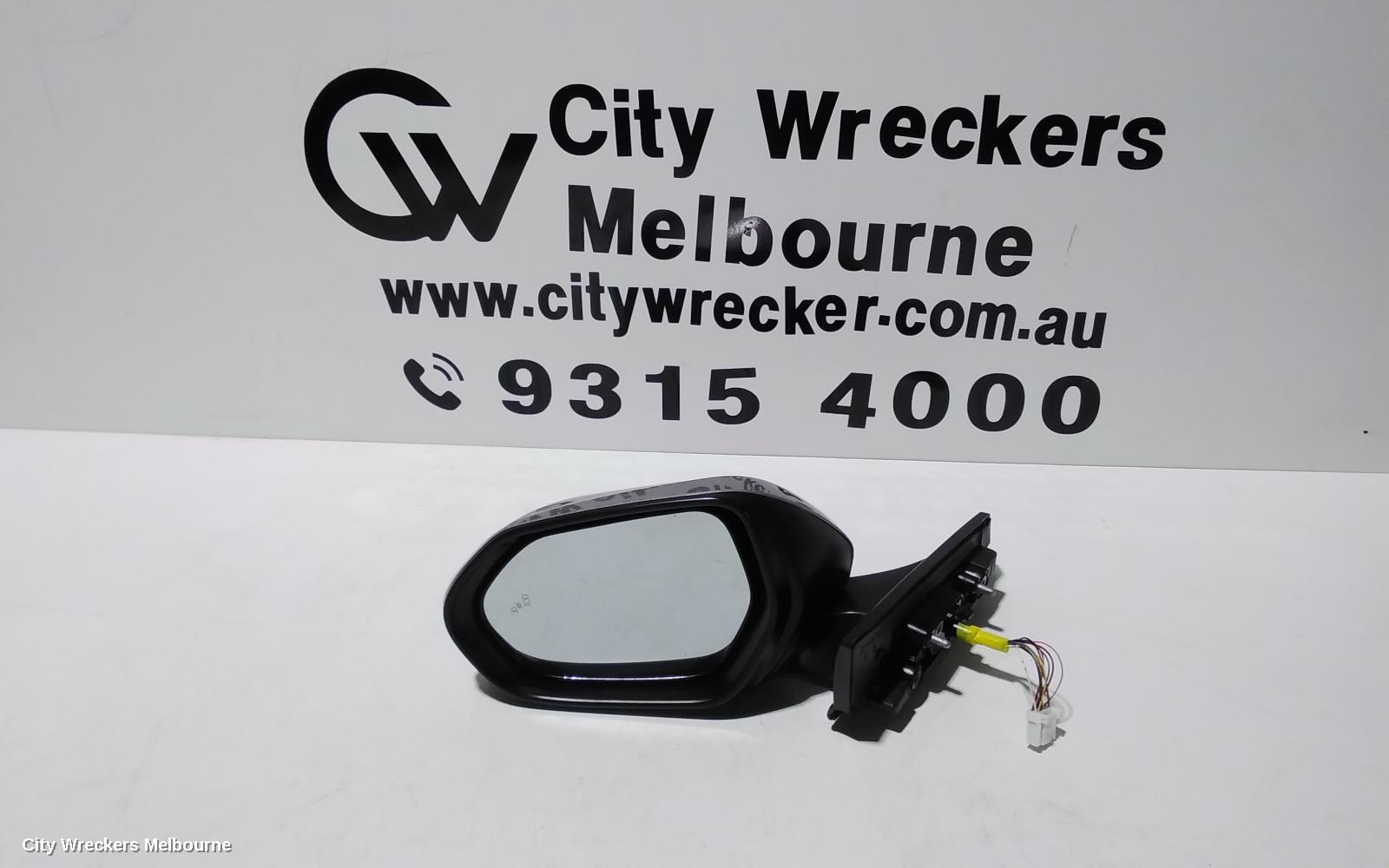 TOYOTA C-HR LEFT DOOR MIRROR, W/ CAMERA TYPE, COLOUR CODED, GEN 1, 12/2016 ONWARDS