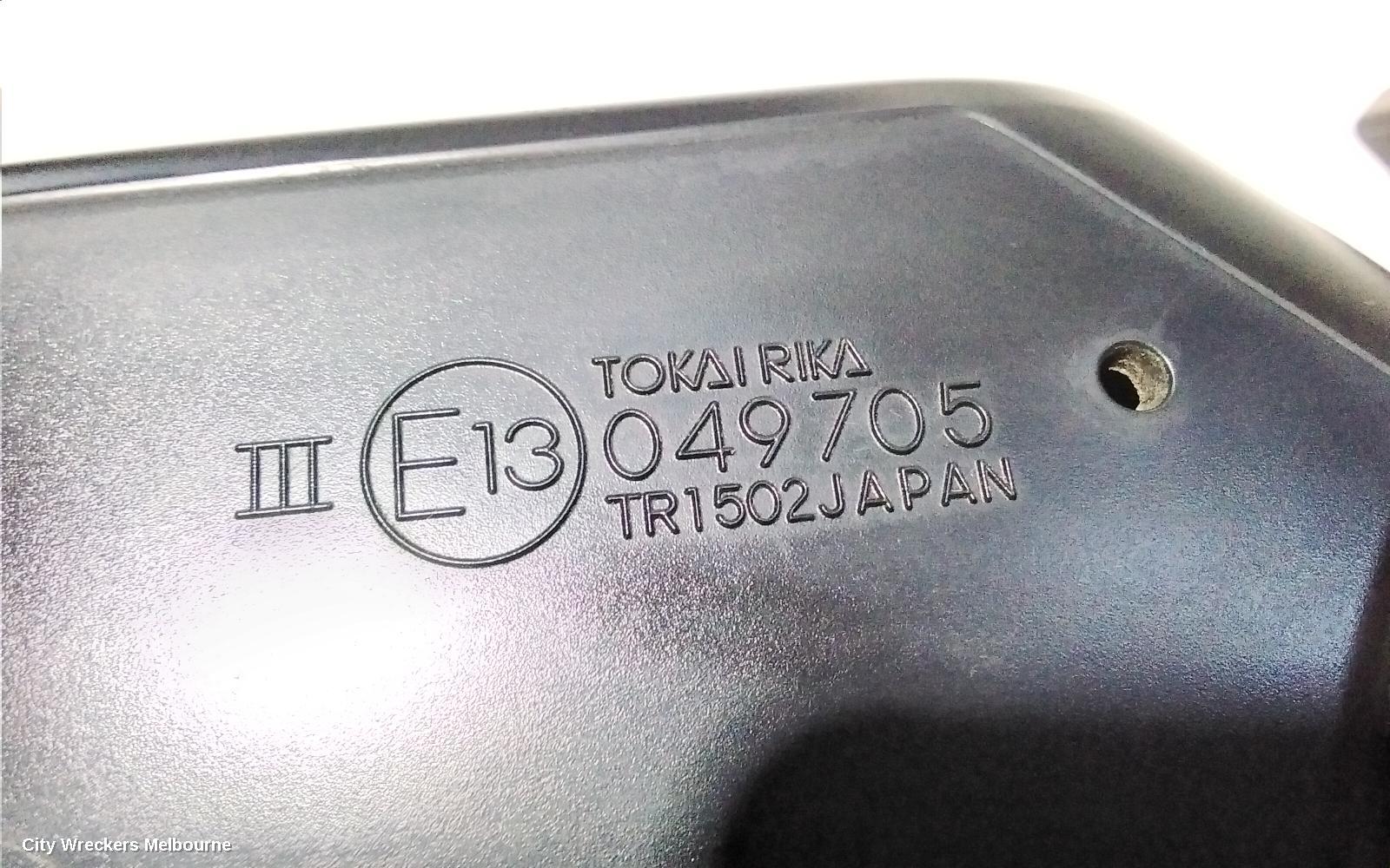 TOYOTA C-HR LEFT DOOR MIRROR, W/ CAMERA TYPE, COLOUR CODED, GEN 1, 12/2016 ONWARDS