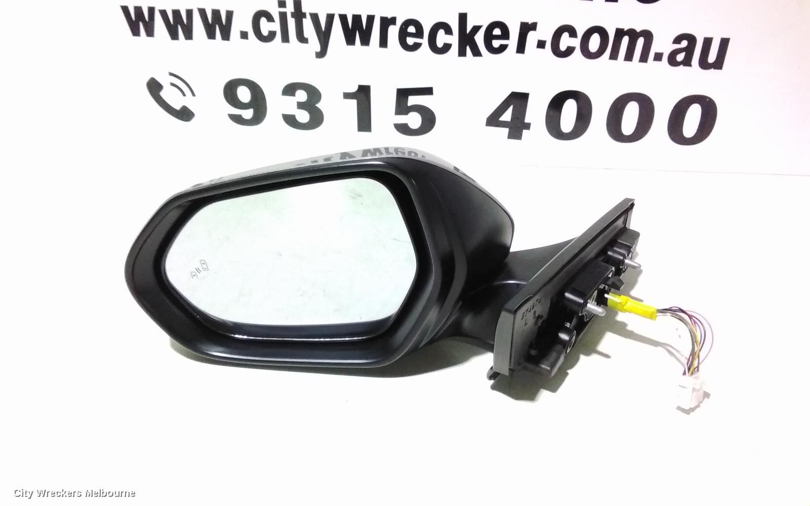 TOYOTA C-HR LEFT DOOR MIRROR, W/ CAMERA TYPE, COLOUR CODED, GEN 1, 12/2016 ONWARDS