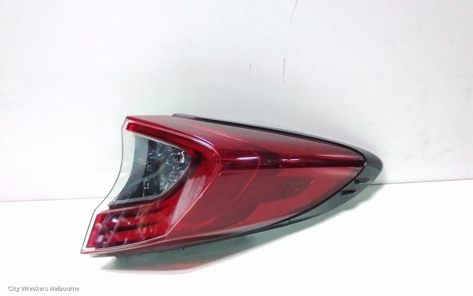 TOYOTA C-HR RIGHT TAILLIGHT, GEN 1, LED TYPE, GREY TYPE SURROUND, 12/2016 - 09/2019