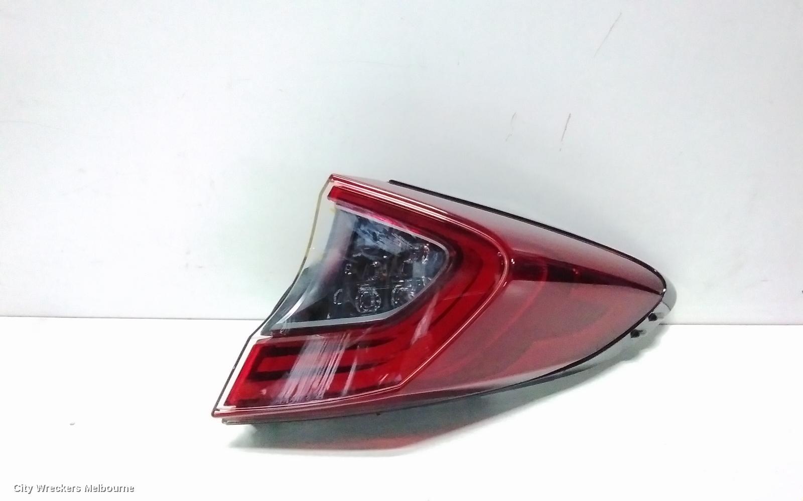 TOYOTA C-HR RIGHT TAILLIGHT, GEN 1, LED TYPE, GREY TYPE SURROUND, 12/2016 - 09/2019
