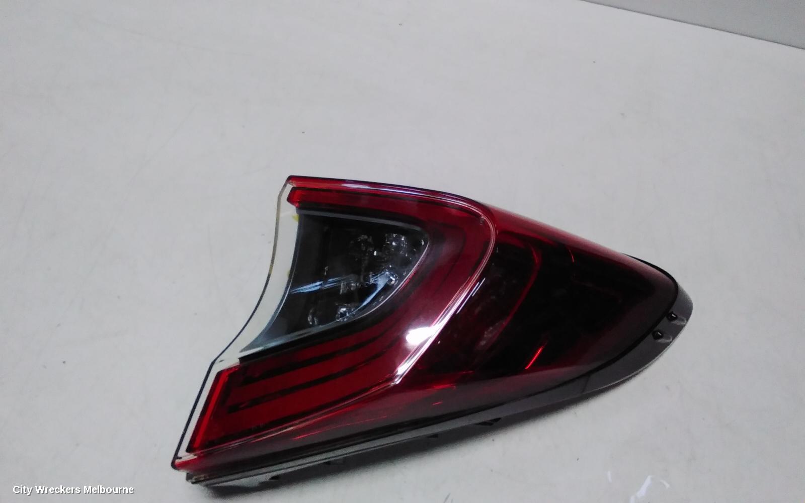 TOYOTA C-HR RIGHT TAILLIGHT, GEN 1, LED TYPE, GREY TYPE SURROUND, 12/2016 - 09/2019