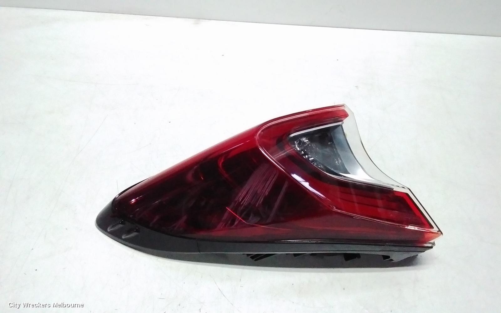 TOYOTA C-HR LEFT TAILLIGHT, GEN 1, LED TYPE, GREY TYPE SURROUND, 12/2016 - 09/2019
