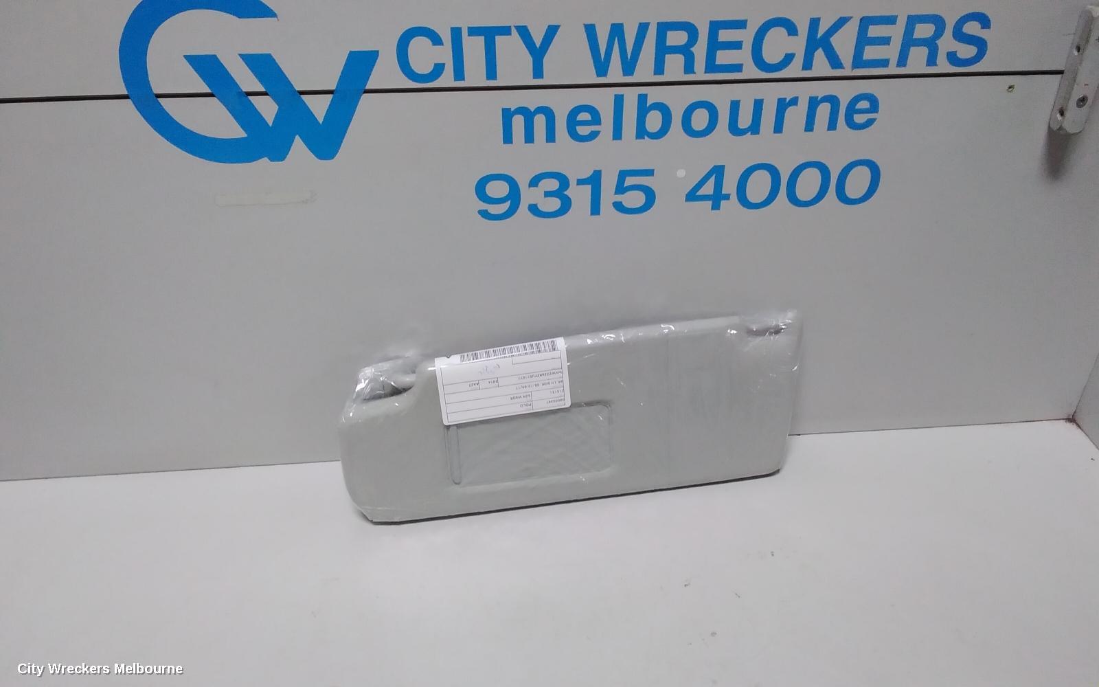 VOLKSWAGEN POLO SUNVISOR, 6R, LH SIDE, 05/2010 - 09/2017
